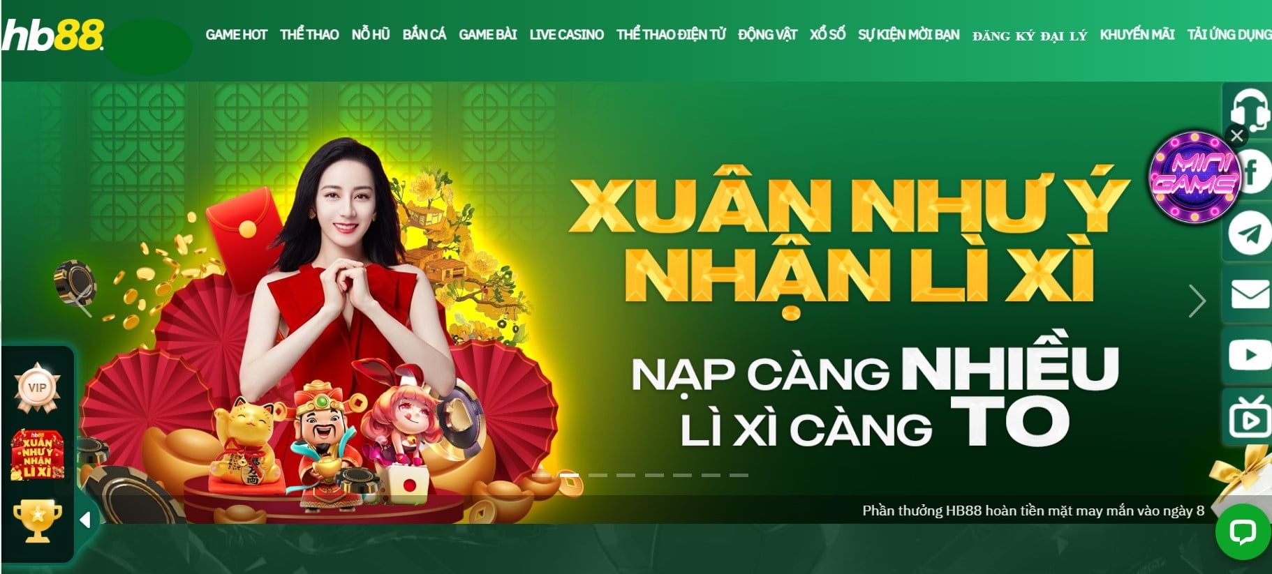 khuyến mãi Tết HB88